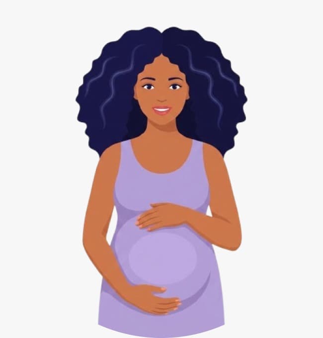 Illustration of a pregnant woman